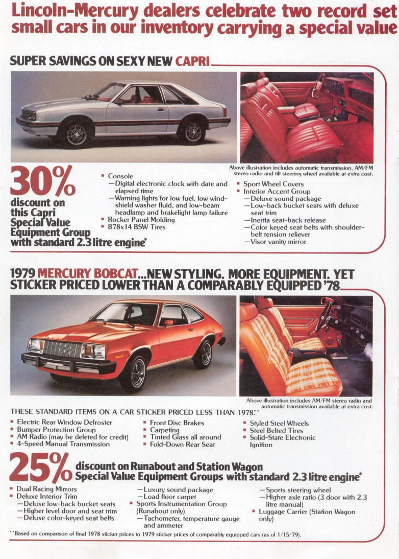 1979 Mercury Lincoln Brochure Page 1